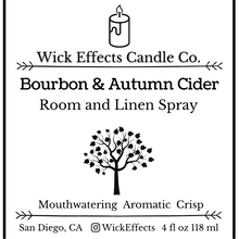 Load image into Gallery viewer, Bourbon & Autumn Cider Room & Linen Spray